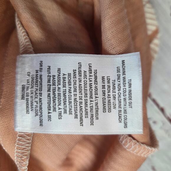 Anthropologie Meadow Rue Sleeveless Rose Turtleneck Top M Lightweight Stretchy - Picture 10 of 14